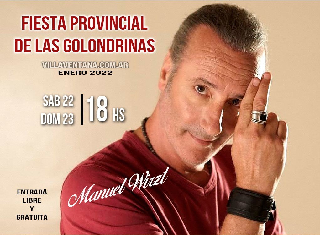 Manuel Wirzt en la Fiesta Provincial de las Golondrinas 2022 Villa Ventana